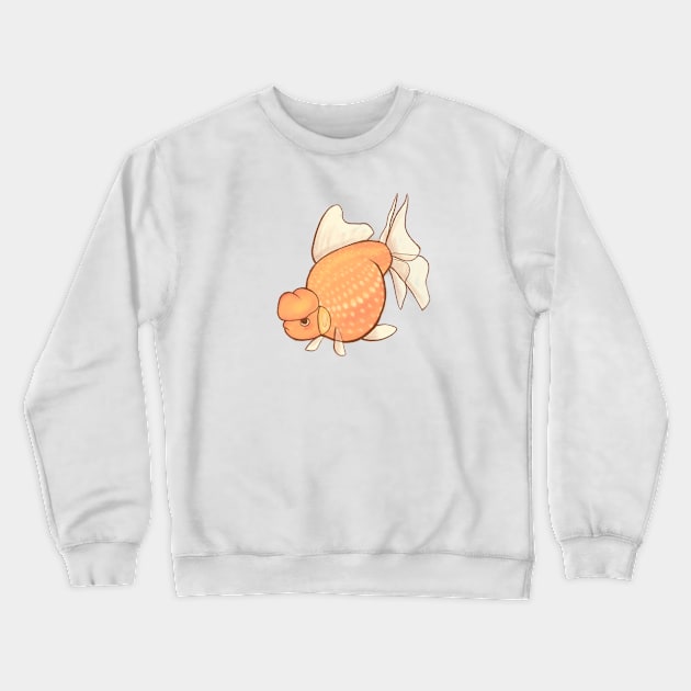 Cute pearlscale goldfish - chubby cute fish Crewneck Sweatshirt by sheehanstudios